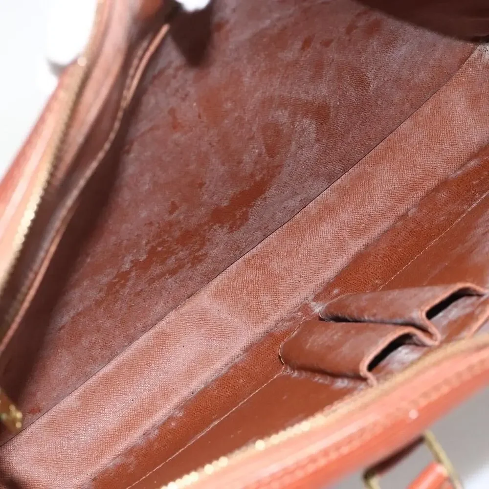 Louis Vuitton Epi Porte Documents Voyage Business Bag Brown